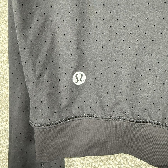 Lululemon Final Lap Jacket Women's Size 6 Black Vented Full Zip Performance Run - Picture 6 of 6